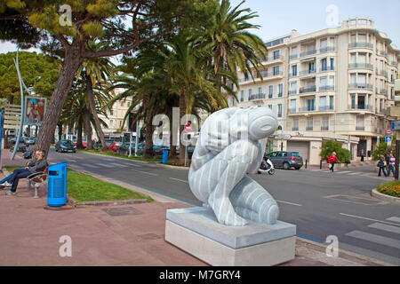 Rabarama Skulptur des Künstlers Paola Epifani, Boulevard de la Croisette, Cannes, Côte d'Azur, Südfrankreich, Frankreich, Europa Stockfoto