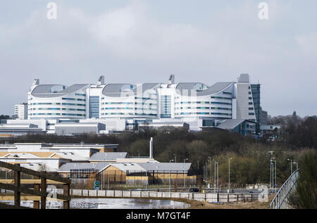 Queen Elizabeth Hospital in Birmingham Stockfoto