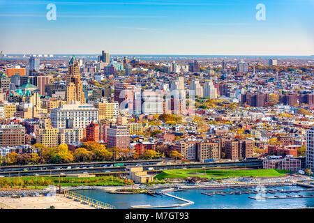 Brooklyn, New York, USA Stadtbild über Downtown Stockfoto