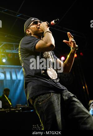 Rapper Lloyd Banks von G-Unit führt auf dem Dies ist 50 Festival at Governor's Island am 3. Oktober 2009 in New York. Stockfoto