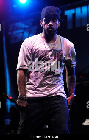 Rapper Lloyd Banks von G-Unit führt auf dem Dies ist 50 Festival at Governor's Island am 3. Oktober 2009 in New York. Stockfoto