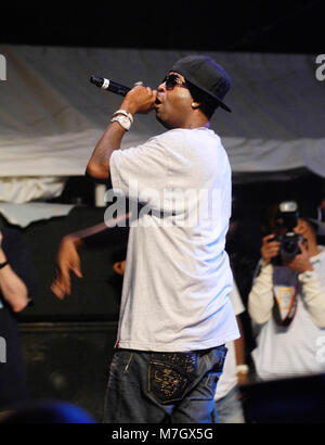 Rapper Tony Yayo von G-Unit führt auf dem Dies ist 50 Festival at Governor's Island am 3. Oktober 2009 in New York. Stockfoto