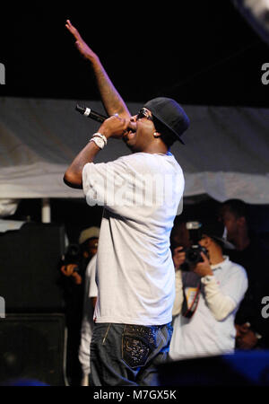 Rapper Tony Yayo von G-Unit führt auf dem Dies ist 50 Festival at Governor's Island am 3. Oktober 2009 in New York. Stockfoto