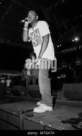 Rapper Lloyd Banks von G-Unit führt auf dem Dies ist 50 Festival at Governor's Island am 3. Oktober 2009 in New York. Stockfoto