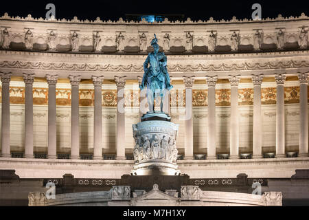 Equestrain Statue von Victor Emmanuel, Altare della Patria, Rom, Italien Stockfoto