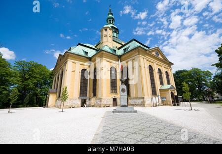 Ehemalige Evangelische Kirche der Gnade in Jelenia Gora, Polen. Die Kirche wurde nach einer religiösen Krieg und wurde auf die Kirche St. Katharina auf Lager basieren. Stockfoto