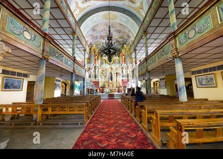 JELENIA Gora, Polen - Juli 07, 2017: Innenraum der ehemaligen Evangelischen Kirche der Gnade. Die Kirche wurde nach einer religiösen Krieg und war auf S basieren. Stockfoto