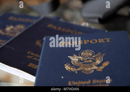 Ein reisepass ist ein wesentliches Werkzeug für jede internationale Reise. Stockfoto