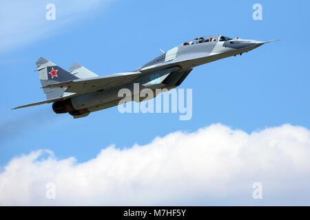 Einer russischen MiG-29 Jet Fighter aus, Schukowski, Russland. Stockfoto