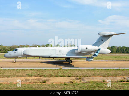 Royal Singapore Air Force G-550 während der Übung bewältigen Tiger 2017. Stockfoto