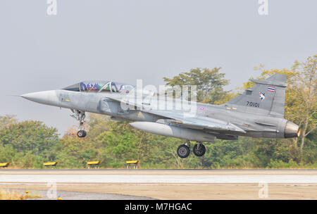 Royal Thai Air Force Saab JAS-39 Gripen. Stockfoto