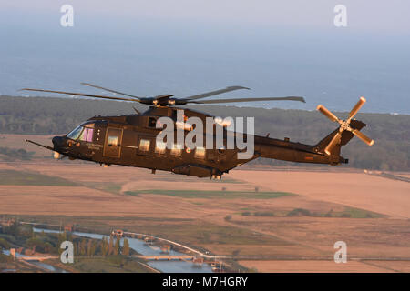 HH-101 Caesar Combat-SAR-Hubschraubers der italienischen Luftwaffe. Stockfoto