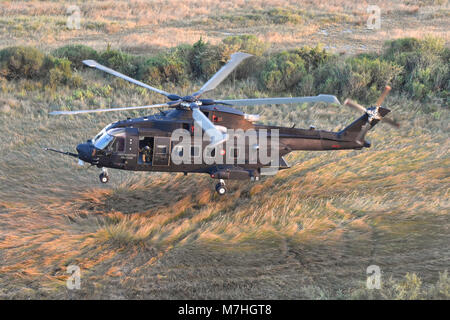 HH-101 Caesar Combat-SAR-Hubschraubers der italienischen Luftwaffe. Stockfoto