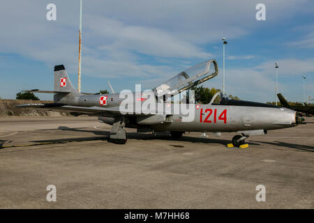 Die polnische Luftwaffe TS-11 Iskra trainer Flugzeuge. Stockfoto