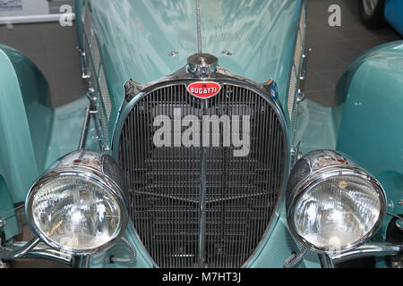 Bugatti Typ 57 Roadster Prototyp Replik aus das Museum Autovision in Altussheim Deutschland. Stockfoto