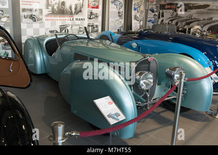 Bugatti Typ 57 Roadster Prototyp Replik aus das Museum Autovision in Altussheim Deutschland. Stockfoto