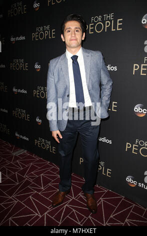 West Hollywood, CA, USA. März 2018. 10. März 2018: West Hollywood, Wesam Keesh. Premiere von ABC's „for the People“ im Londoner West Hollywood. Foto: Faye Sadou/Admedia Stockfoto
