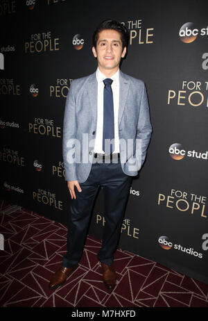 West Hollywood, CA, USA. März 2018. 10. März 2018: West Hollywood, Wesam Keesh. Premiere von ABC's „for the People“ im Londoner West Hollywood. Foto: Faye Sadou/Admedia Stockfoto