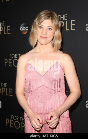 West Hollywood, CA, USA. März 2018. 10. März 2018: West Hollywood, Susannah Flood. Premiere von ABC's „for the People“ im Londoner West Hollywood. Foto: Faye Sadou/Admedia Stockfoto