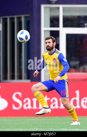 Foxborough Massachusetts, USA. 10 Mär, 2018. Colorado Rapids Mittelfeldspieler Jack (19) in Action während der MLS-Spiel zwischen Colorado Rapids und die New England Revolution am Gillette Stadium in Foxborough Massachusetts statt. Eric Canha/CSM/Alamy leben Nachrichten Stockfoto