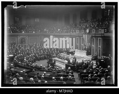 Kongress, Wilson vor... Februar 3, 1917 LCCN 2016867154 Stockfoto