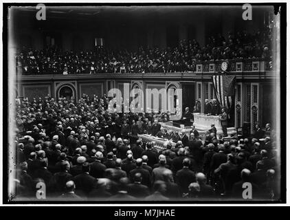 Kongress, Wilson vor... Februar 3, 1917 LCCN 2016867525 Stockfoto