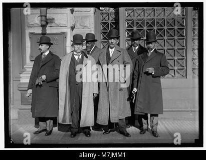 PAN AMERICAN wissenschaftlichen Kongress. DELEGATION AUS HAITI. LEON DEJEAN; EDMOND HEREAUX; F.D. LEGITIME; HORACE ITHEART; EBERLE FIRMIN, offizielle delegieren. CHARLES MATHOU, VORSITZENDER DER DELEGATION LCCN 2016866700 Stockfoto