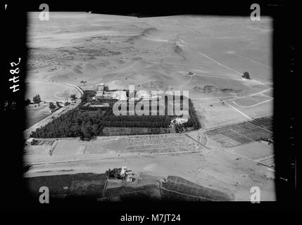 Luft Ansichten von Palästina. Kairo und die Pyramiden. Das Mena House Hotel und das Grundstück. In der Nähe der großen Pyramiden LOC 15917 matpc. Stockfoto