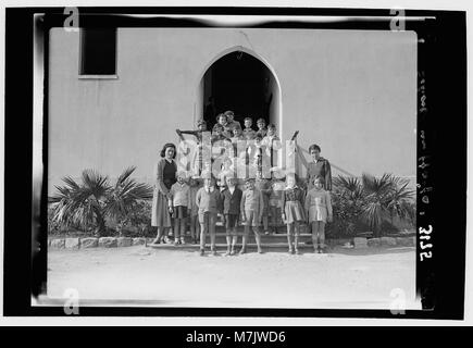 Zionistische rund um Haifa. Klasse in der Nähe von Haifa, Kindergarten der Technischen Schule LOC 15205 matpc. Stockfoto