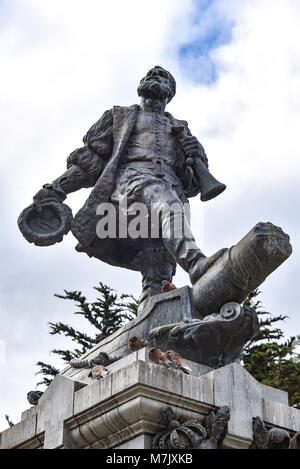 Denkmal für Ferdinand Magellan im thw Stadt Punta Arenas, Chile Stockfoto