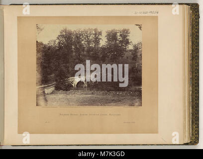 Burnside Bridge, über Antietam Creek, Maryland - Alex. Gardner, Fotograf. LCCN 2002713093 Stockfoto