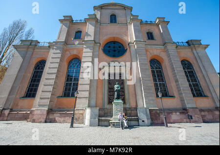 Storkyrkan die Kirche St. Nikolaus in der Altstadt von Stockholm, Schweden. Stockfoto