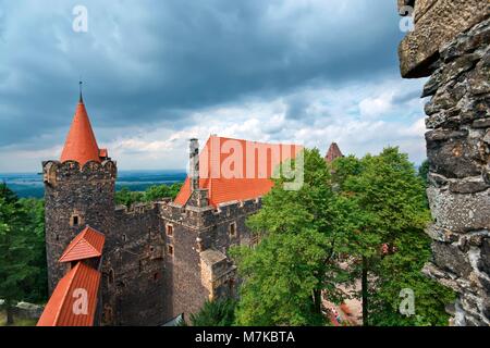 Gothic-Renaissance stil Grodziec Schloss in Niederschlesien, Polen Stockfoto