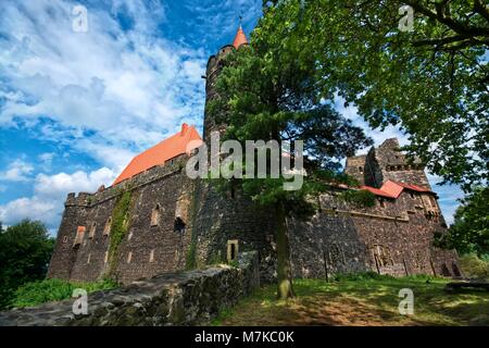 Gothic-Renaissance stil Grodziec Schloss in Niederschlesien, Polen Stockfoto