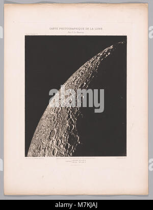 Carte Photographique Systématique de la Lune (Phasen croissantes et Phasen décroissantes) DP--13619-011 Stockfoto