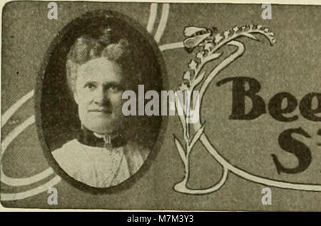 Eine Ausgabe des American Bee Journal aus dem Jahr 1907 mit Studien und Artikeln über Bienenzucht, Bienenbewirtschaftung und Honigproduktion, die die Entwicklung der Bienenzucht in den Vereinigten Staaten dokumentieren. Stockfoto