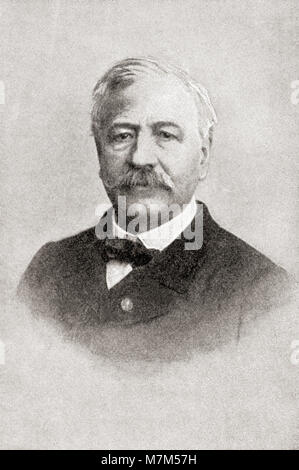 Ferdinand Marie, Vicomte de Lesseps, 1805 - 1894. Französischer Diplomat und später Entwickler des Suezkanals. Von The Strand Magazine, veröffentlicht Januar bis Juni 1894. Stockfoto