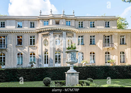 Berlin (Deutschland): Wannsee Villa, Ort der Wannsee-konferenz 20 Januar 1942: Haus der Wannsee-Konferenz Stockfoto