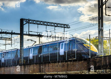 Südöstlichen Javelin high speed Zug, internationalen Bahnhof St. Pancras, London, UK Stockfoto