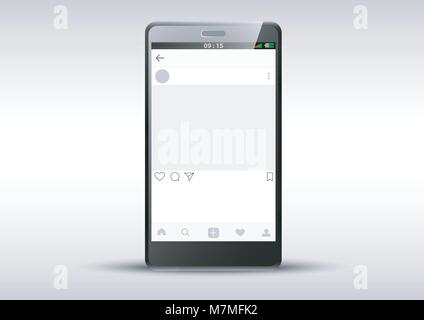 Design Vector von Chat Vorlage mobile User Interface Stock Vektor