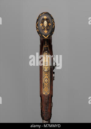 Cased paar Percussion Ziel Pistolen mit Laden und Reinigung Zubehör, gemacht für Henri Charles Ferdinand Marie Dieudonné d'Artois, Herzog von Bordeaux, Graf von Chambord (1820-1883) MET DP 332929 Stockfoto