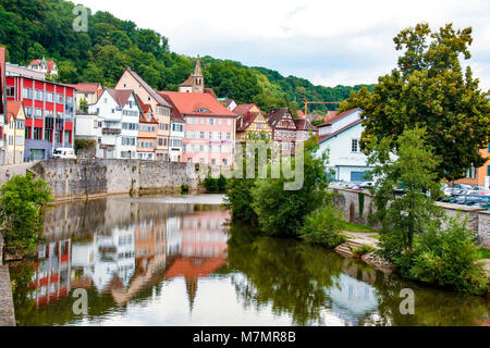 Bei Donaworth - Deutschland - Am 08/10/2016 - Die malerische Stadt Donauwörth, an der Romantischen Straße, Bayern, Deutschland Stockfoto