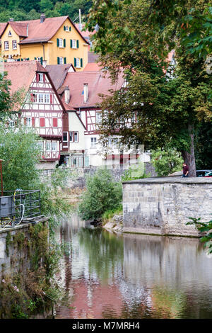 Bei Donaworth - Deutschland - Am 08/10/2016 - Die malerische Stadt Donauwörth, an der Romantischen Straße, Bayern, Deutschland Stockfoto