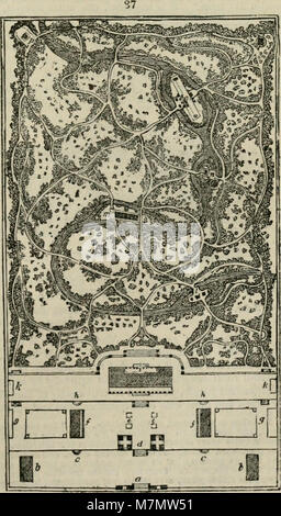 Eine Enzyklopädie der Garten; bestehend aus Theorie und Praxis der Gartenbau, Floristik, Gartenarbeit, und Landschaft - Gartenarbeit, einschließlich der neuesten Verbesserungen; eine allgemeine Geschichte der (21110144789) Stockfoto