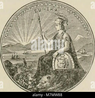 Dieses Dokument ist ein Anhang zu den Gesetzgebungszeitschriften von Kalifornien aus der Sitzung von 1889, die Aufzeichnungen und Diskussionen aus dieser Zeit der Regierungsführung enthalten. Stockfoto