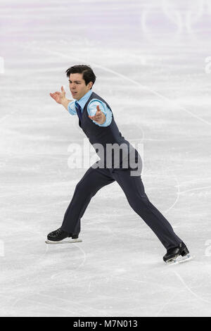 Keegan Messing(können) konkurrieren in der Eiskunstlauf Männer, s Kurze Wettbewerb bei den Olympischen Winterspielen PyeongChang 2018 Stockfoto