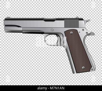 Leistungsstarke Pistole, Gewehr, Pistole Vector Stock Vektor