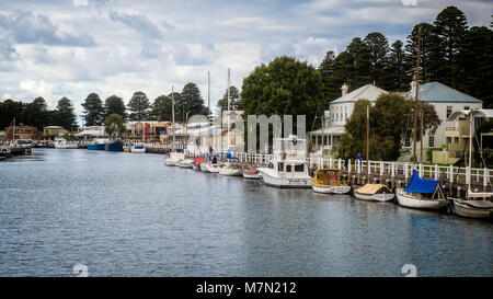 Moyne River, Port Fairy, Victoria, Australien Stockfoto