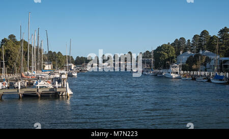 Moyne River bei Port Fairy, Victoria, Australien Stockfoto