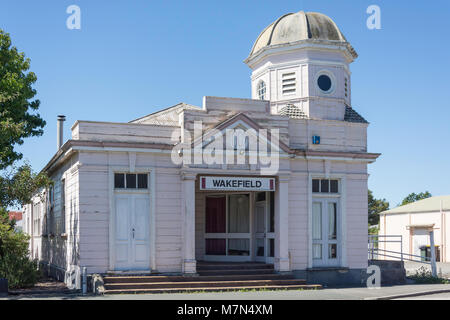 Ehemalige Postgebäude, Edward Street, Wakefield, Tasman, Neuseeland Stockfoto